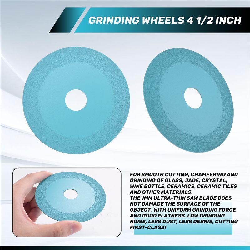 Aug. Glass Cutting Disc, Saw Blade Wheel Glass Cutting For Angle Grinder,4Inch Ultra-Thin Diamond Saw Blade Wheel