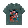 275 GSM Washed T-shirts 100% Cotton Dragon Ball V37 Print Unisex Heavy Cotton T Shirt