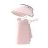 Sunscreen Empty Top Hat with Mask, Women's Full Face UV Protection, Driving Shading Veil, Neck Mask, Neck Protection Set.