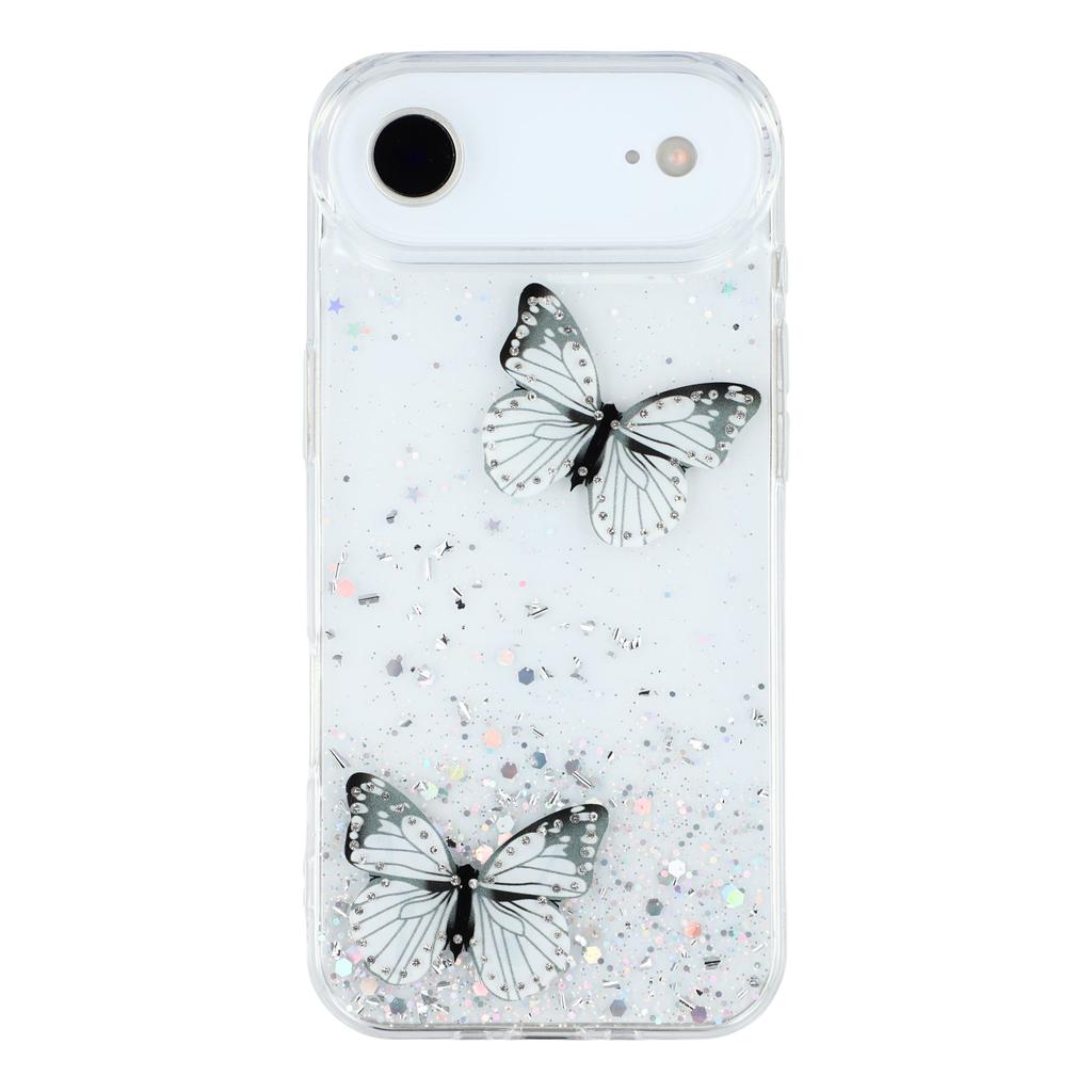 For iPhone Air Case Epoxy PVC Butterfly TPU Aesthetics Phone Cover