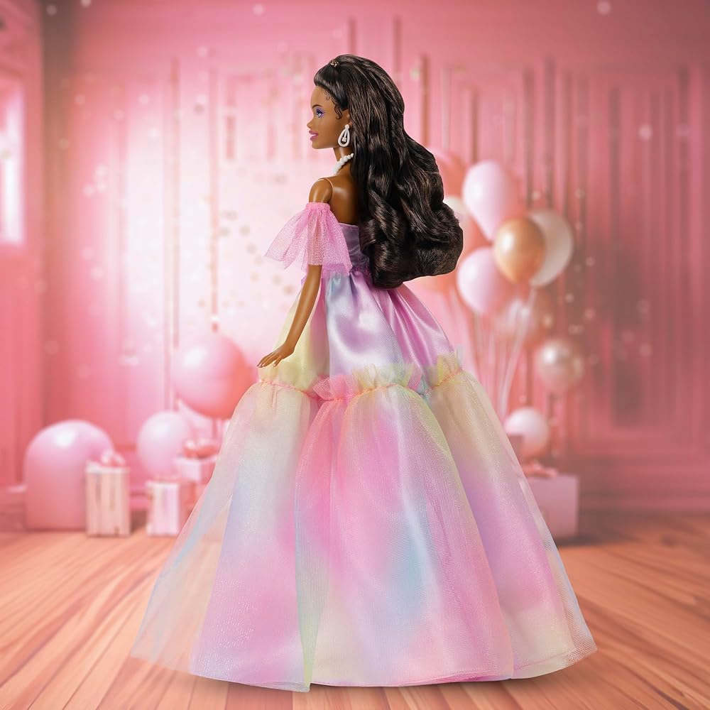 Barbie Birthday Wishes Black Signature Doll Playset with House for Role Play Ages 6 and Up