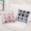 Nordic Imitation Wool Pillow Cover Diamond Lattice Plush Sofa Pillow Cushion Cover