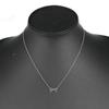 TIFFANY&Co. Double Loving Heart Necklace Silver925/Pink sapphire heart 1.38g Women Used