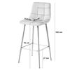 ARCETO stool - beige velvet / GOLDEN legs x 1