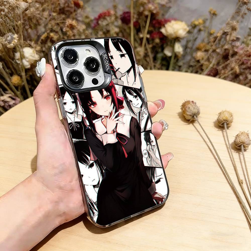 Kaguya sama Love is War Phone Case For iPhone 17,16,15,14,13,12,11 Plus,Pro Max,XS,Colorful Silver Black Cover