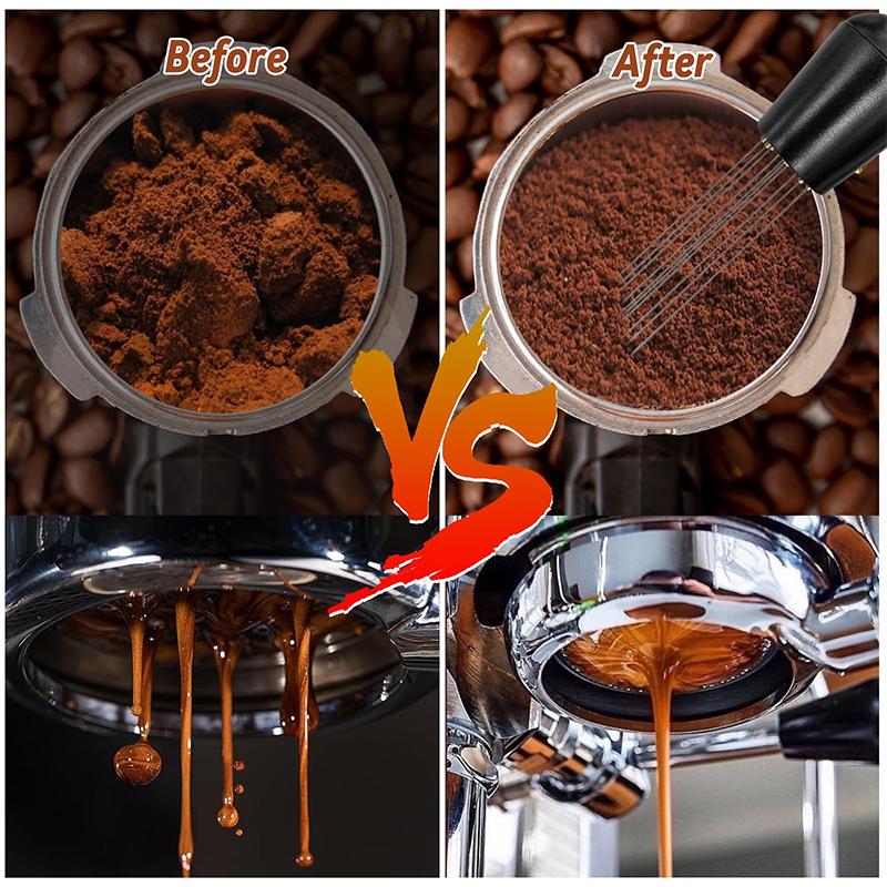 Coffee Tamper Spring Espresso Tamper 51mm 53mm 58mm Coffee Tampers and Coffee Stirrer Stainless Steel Tampers Coffee Accessories