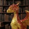 Mythical Beast Collectible Dragon Resin Statue, Sitting Wyvern Sculpture, 3D Medieval Figurine, Fantasy Desktop Office Table Sculpture Ornament