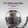 6th Gen Lightweight Metal Spinning Reel for Micro-Lure Fishing with Shallow Spool & Long Cast Capabilities