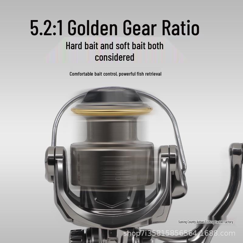 6th Gen Lightweight Metal Spinning Reel for Micro-Lure Fishing with Shallow Spool & Long Cast Capabilities