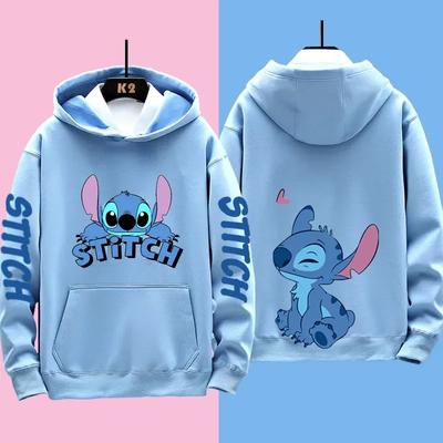 2026 Funny Anime Autum Winter Men Women Hoodie Adult Clothes Lilo and Stitch Sweatshirt Manga Hoody Baby Casual