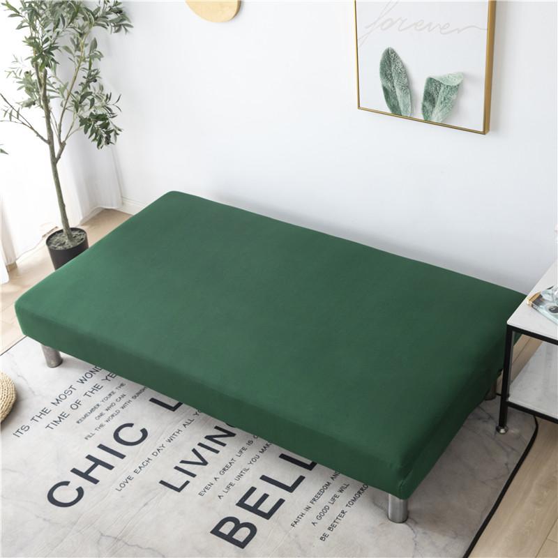 Solid Color Sofa Bed Cover All-inclusive Folding Sofa Covers for Living Roon Tight Wrap Couch Cover Without Armrest Funda Sofa