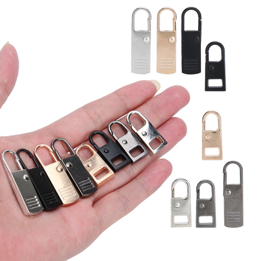 16Pcs Zipper Pull Tab Replacement SpringLoaded Detachable Extension Handle for Suitcase