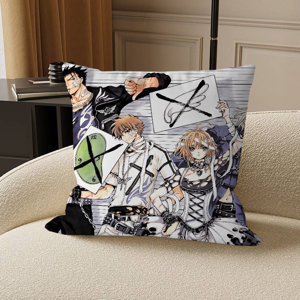 Anime T-Tsubasa Reservoir Chronicle Pillow Cover Sofa Cushion Cover Home Room Decoration Children Gift
