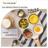 Non-Stick Deep Maifan Stone Pancake Frying Pan with Four-Hole Design for Easy Breakfast Cooking
