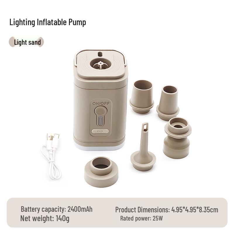 Multi-Functional Portable Electric Inflatable Pump for Camping Gear