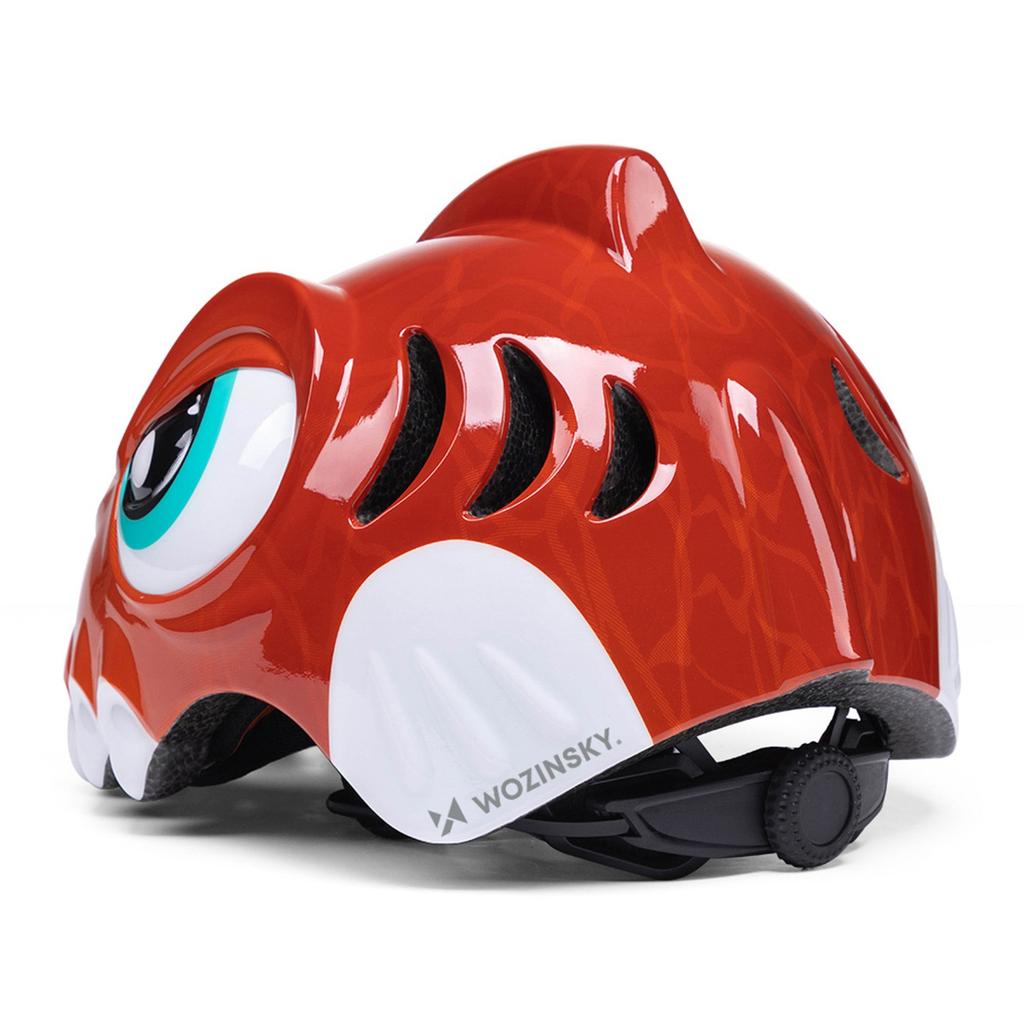 Children's bike helmet 52-56 cm - red dinosaur