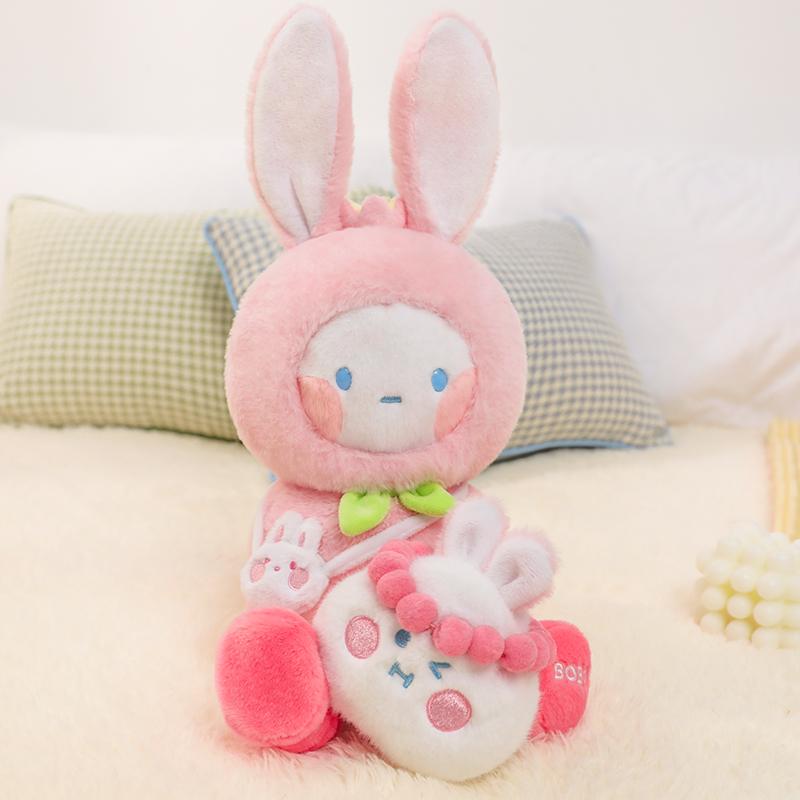 New POP MART BOBO&COCO Pomegranate Usahana Pink Dolls 14cm 201200303