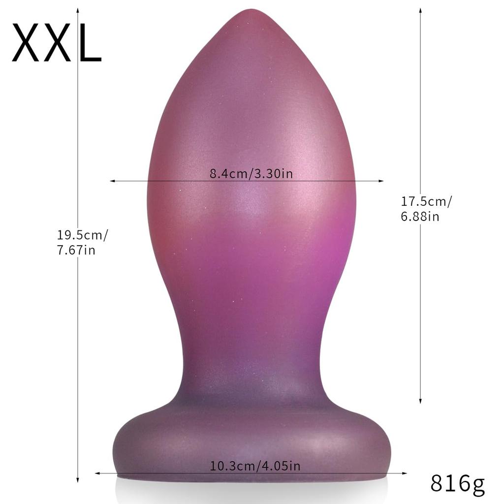 Hitasi Giant Anal Plug Anal Dildo for Women Thick Soft Silicone Extra Thick Dildo Anal Goods with Suction Cup Maximum Diameter Inches Anal Plug