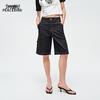 Taiping Bird High-Waisted Denim Mid-Length Shorts ABHBG2258