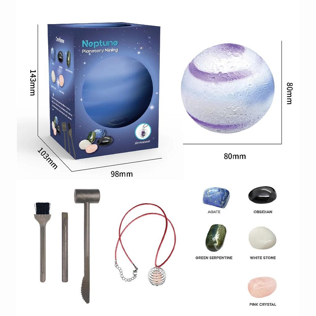 Children Science Education Toy Archaeology Digging Treasure Planet Gem Ore Exploration of The Solar System Mining Toys for Kids