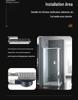 304 Stainless Steel European-Style Large Capacity Square Floor Drain with Sliding Side Drain.