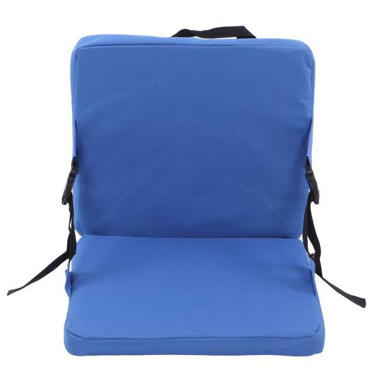 Thickened Anti Dirt Outdoor Seat Back Cushion Portable Folding Stadium Seat with Back Support for Camping Concert Blue 