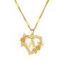 Heart Initial Letter Necklaces For Women Gold Color Stainless Steel Chain A-Z Alphabet Pendant Necklace Birthday Jewelry Gift