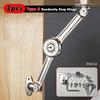 Xiaomi Lid Support Hinge In Satin Nickel Folding Lid Stay Hinge with Soft Close,Perfect for Toy Box/Drawer Window/Wardrobe/Cabinet Door