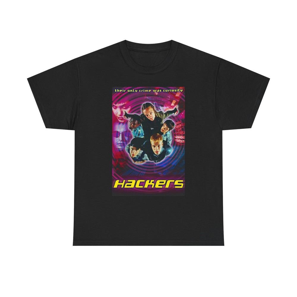 Hackers Vintage Movie T Shirt Graphic Unisex Heavy Cotton Tee NEW GIFT Unisex T-Shirt S