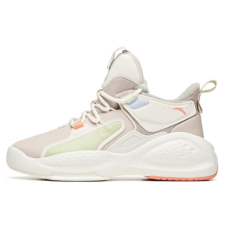 

New Anta Bastard High-Top Skateboard Shoes Women s Lotus Gray 122048903-1 38