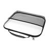 Front Mesh Pocket Toiletries Packaging Bag Transparent Zippered Hard Pouch  Small Items