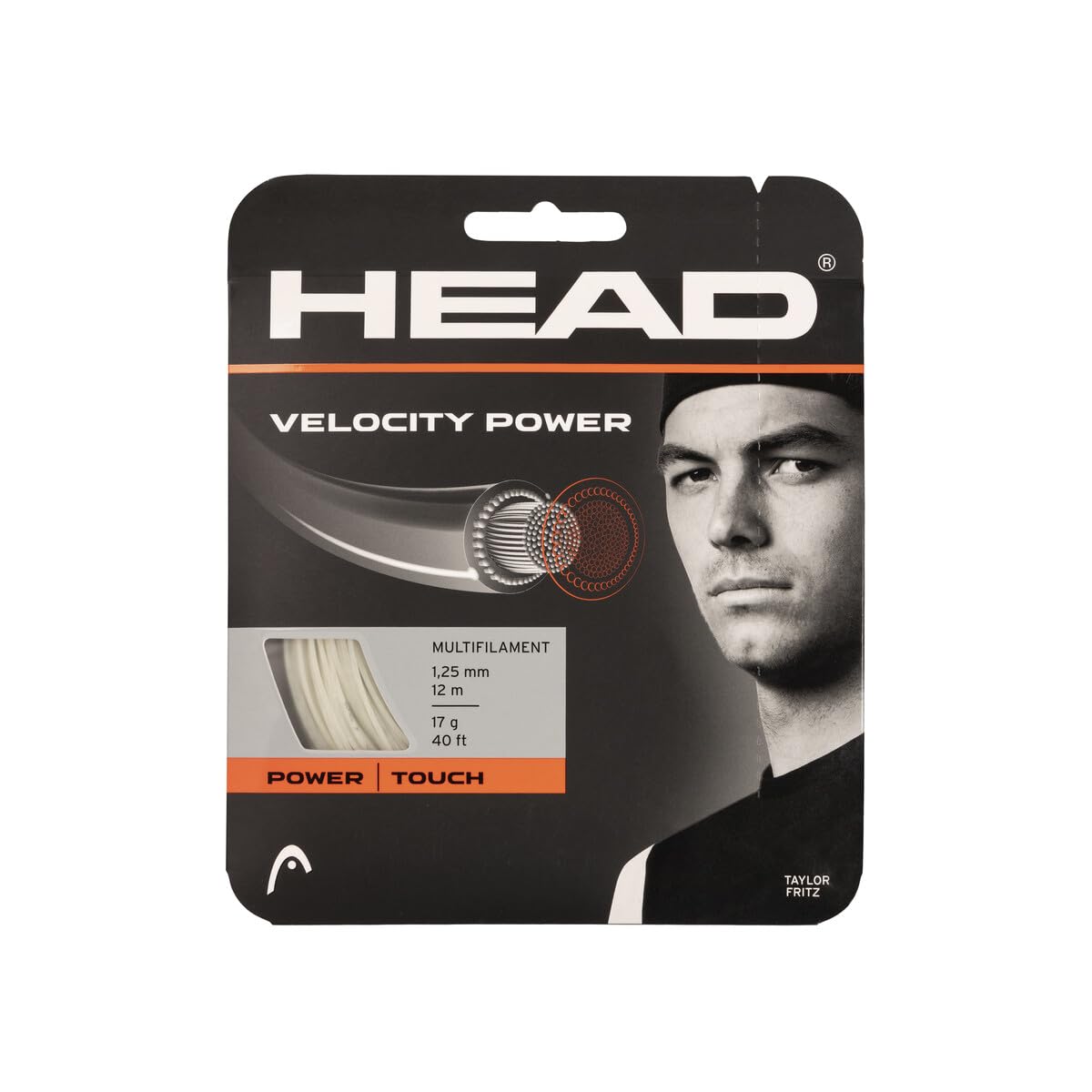 HEAD VELOCITY MLT POWER 125 tennis string single natural