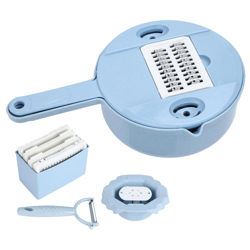 Food Shredder Chopper Multifunction Manual Vegetable Potato Grater Kitchen Utensils Blue
