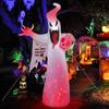 8FT Halloween Inflatable Toys Ghost Outdoor Holiday Decorations Giant Inflatable Ghost with Built-in LED Lights for Party Decor