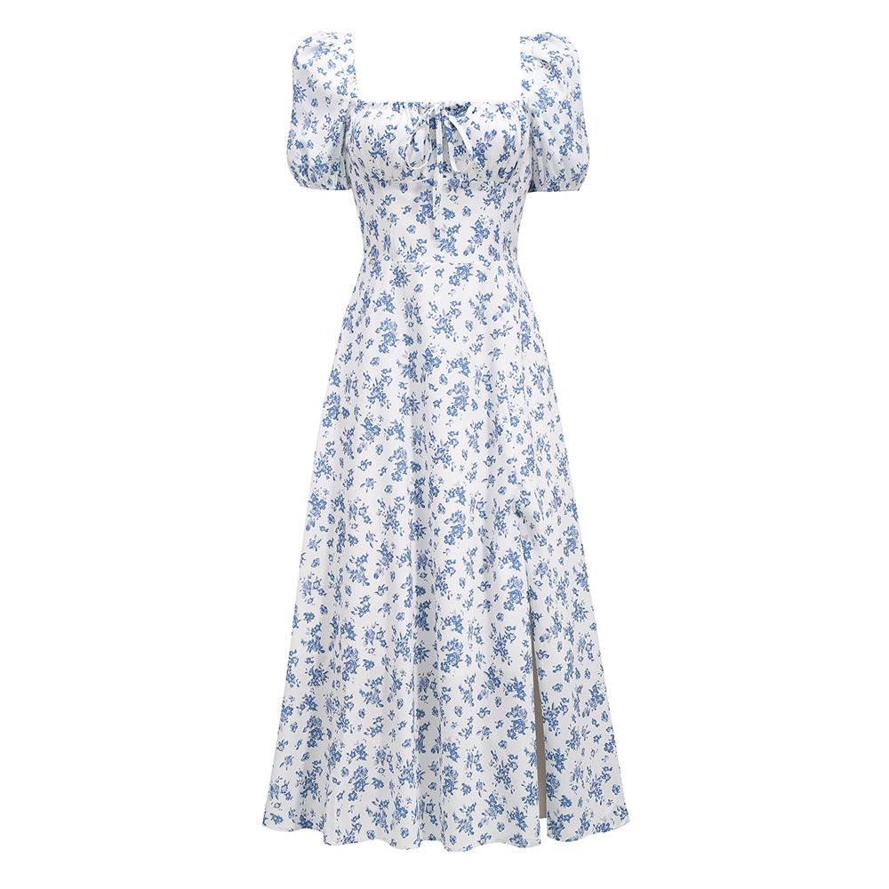 Elegant Floral French Holiday Dress for Women - High-End Fashion, Hot Selling, and Perfect for Any Occasion.