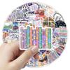 10/30/50/100pcs Funny Creative Reading Book Stickers Holographic Aesthetic Decals DIY Notebook Suitcase Phone Decoration Sticker