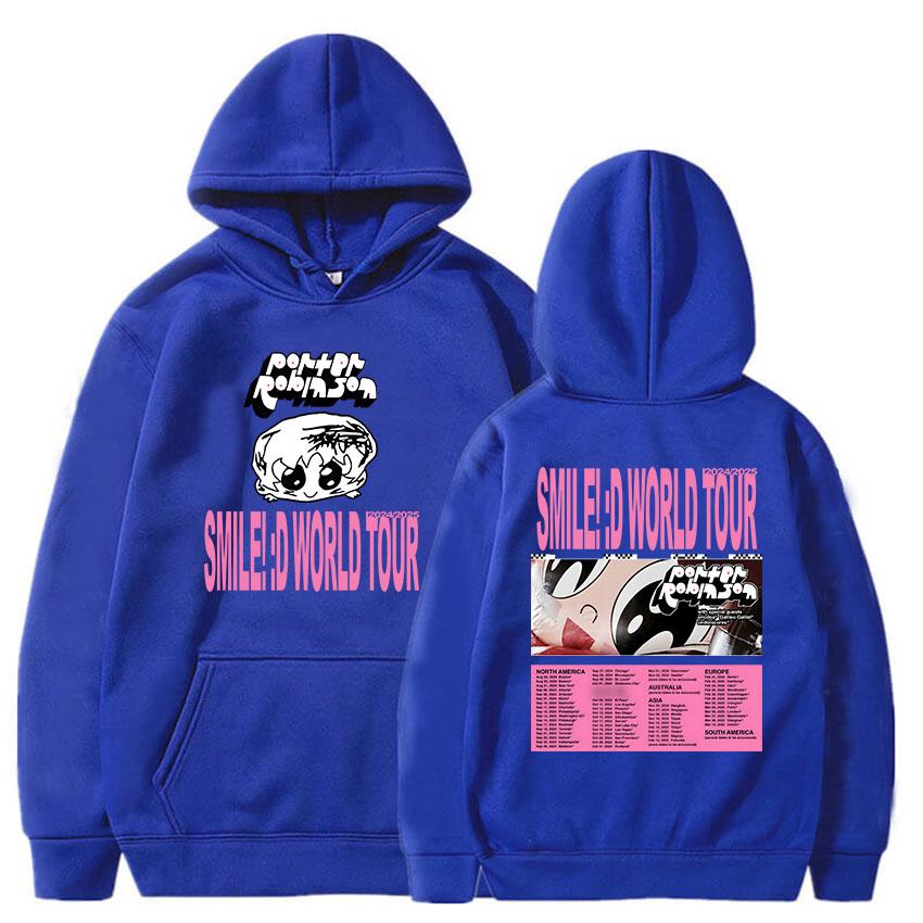 Women Clothes Porter Robinson Smile World Tour Hoodies Sudaderas Para Mujer Long Sleeve Graphic Printing Sweatshirts
