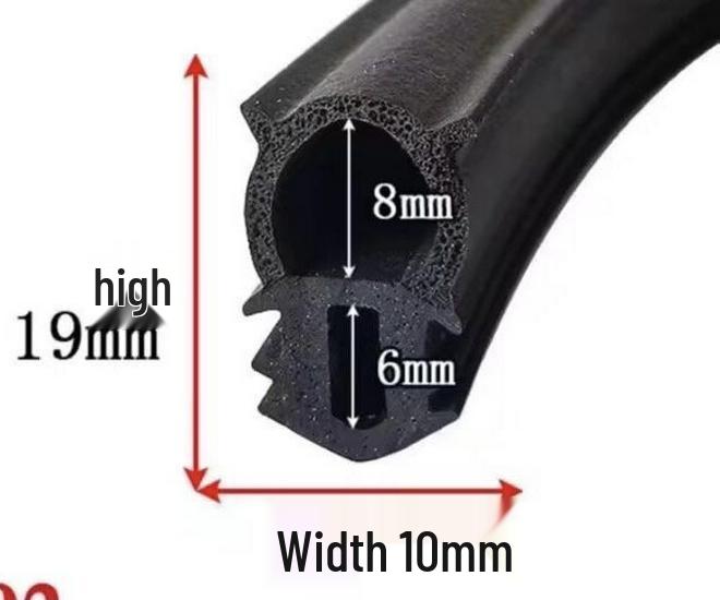 Floor Scrubber Sewage Tank Sealing Rubber Strip Cover чёрный