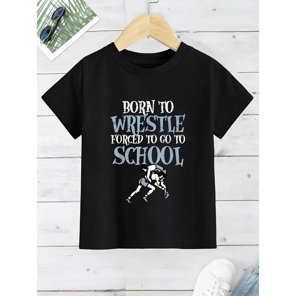 Summer Childrens Tshirt Never Give Up Win or Learn Print Casual Fashion Kids Cotton Short Sleeved Shirts Boys Girls Clothes