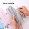 Mesh Pencil Case Large Capacity Pencil Pouch Transparent Multifunction Pencil Bag Organizer Office School Supplies Stationery