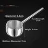 Durable Stainless Steel Butter Warmer Pot 10oz/300ml Thickened Small Saucepan Long Handle Mini Cooking Sauce Bowl
