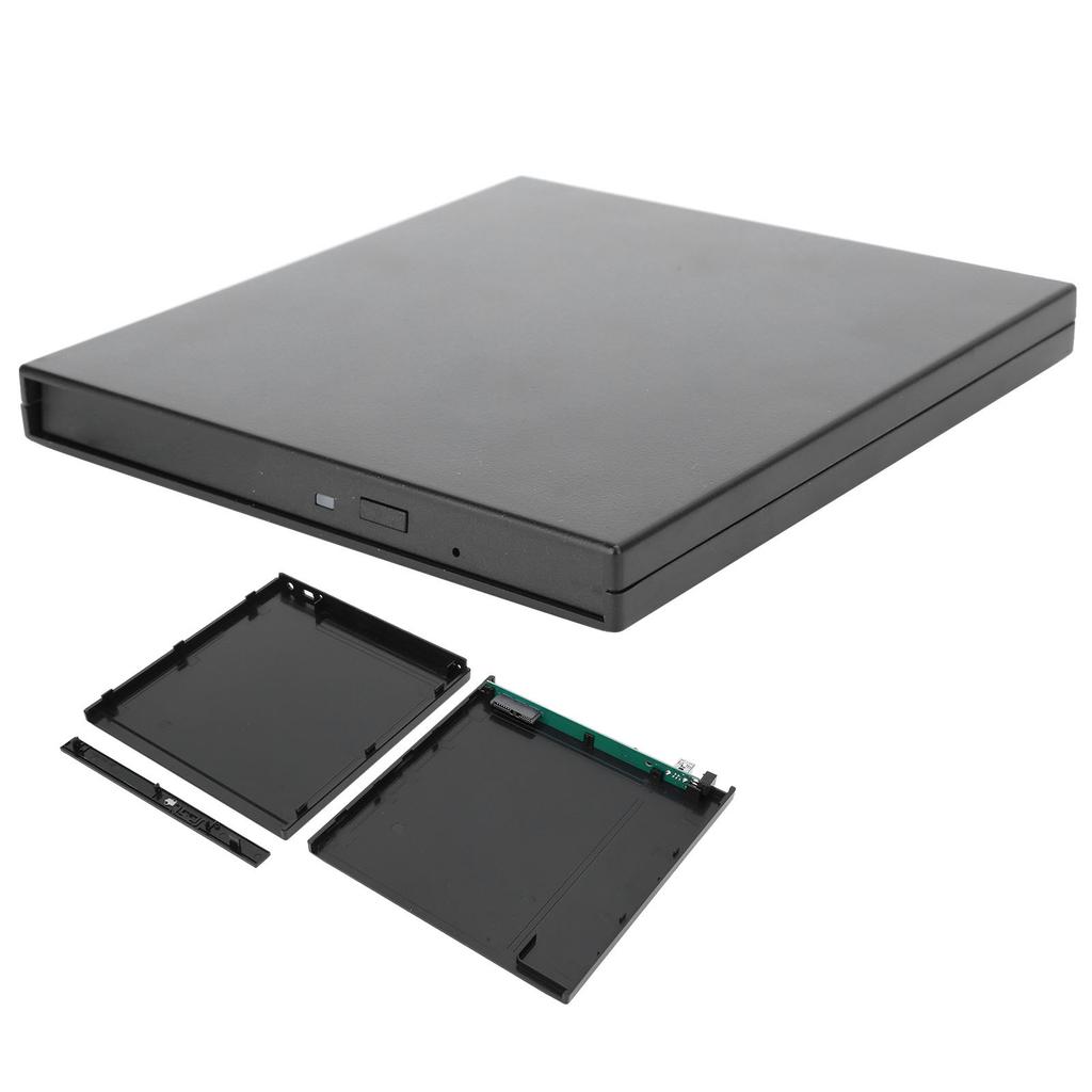 Optical Drive Case External Hard Box Computer Laptop Storage Kit Black 9.5mm SATA