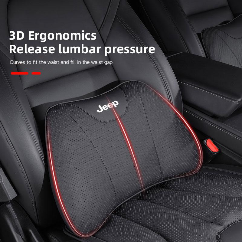 Neck Pillow Headrest Pillow Car Seat Neck Rest Accessories For Jeep Renegade Wrangler JL JK Gladiator Willys Liberty Trail Hawk