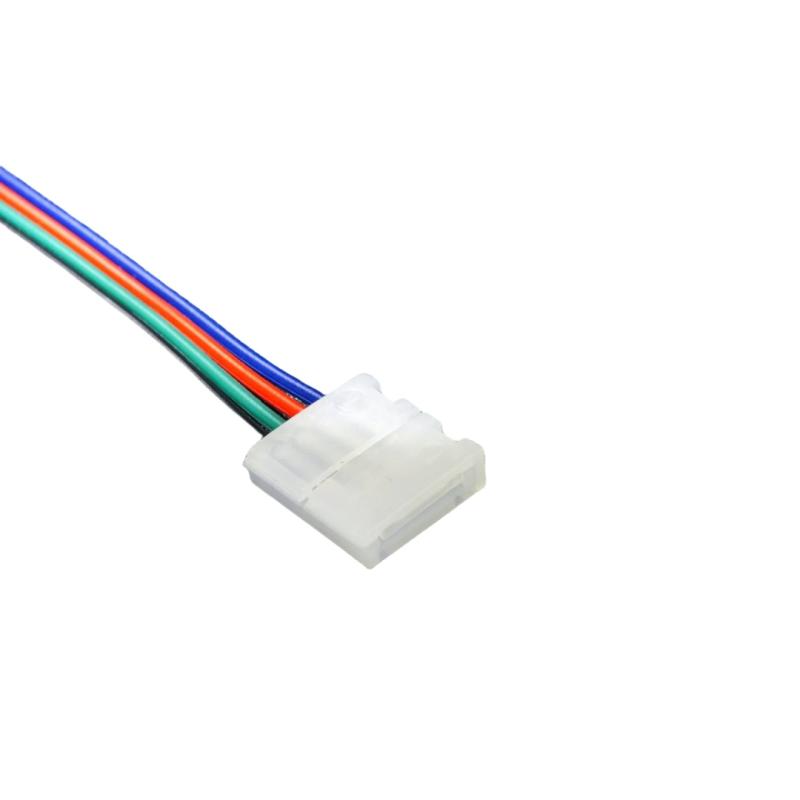 1/5Pcs 4 Conductor Connector For Rgbw Led Strips 16.5Cm Rgb 4 Pin Led Strip Light Connectors Strip To Power Adapter