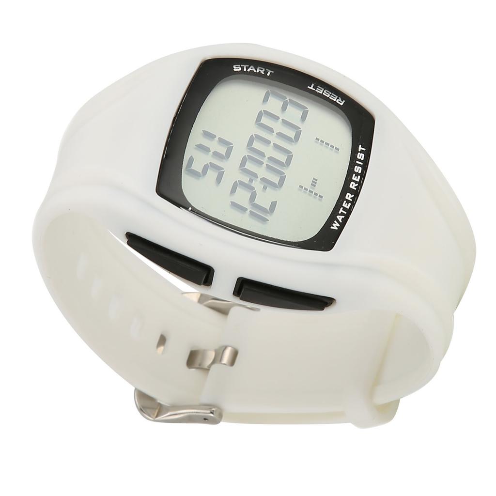 Students Electronic Watch Waterproof Stopwatch Dual Time Fashionable Digital Sports Watch White