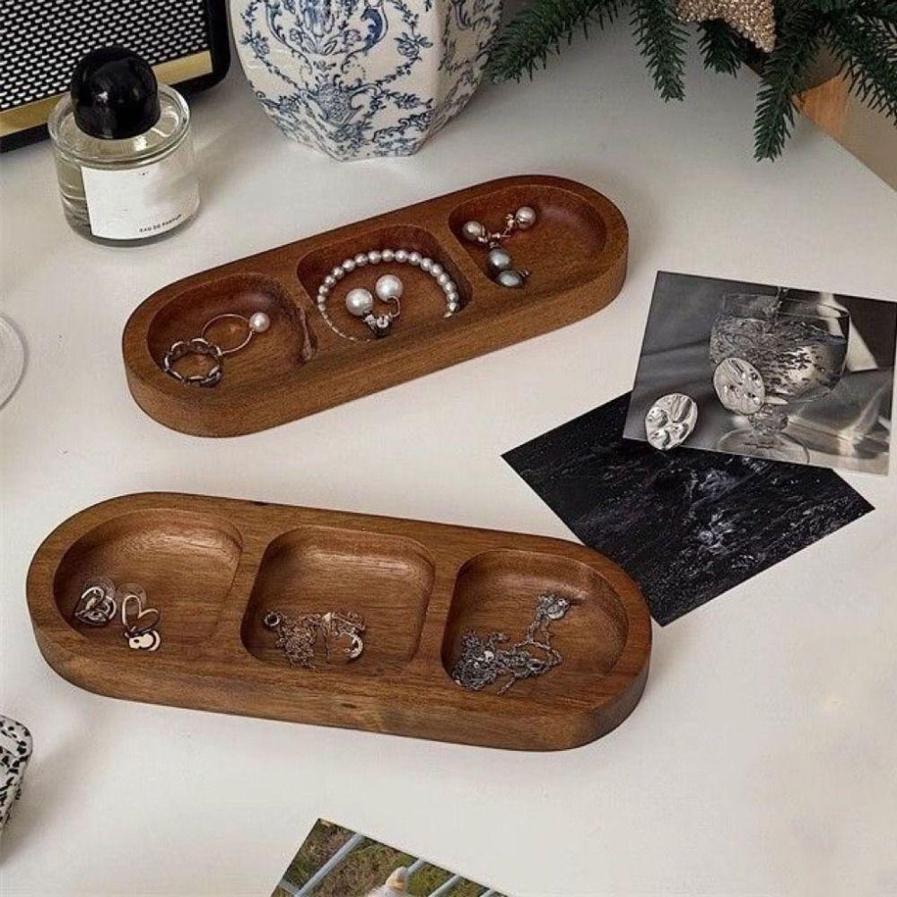 Rings Wooden Jewelry Tray Necklace Jewelry Display Rack Durable Jewelry Display Stand  Ornament