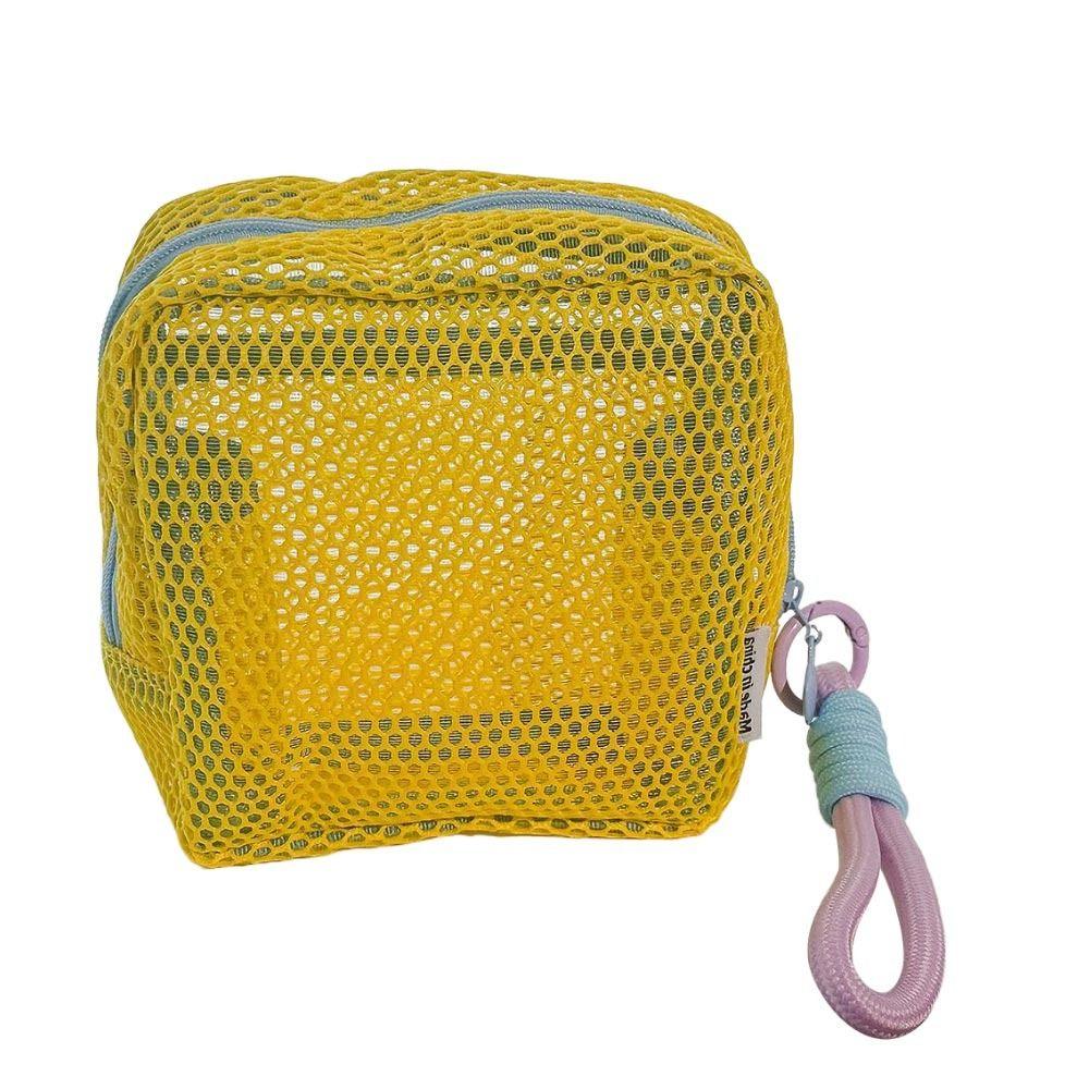 Mit Griff Aufbewahrungstasche Dopamin-Farbe Münzgeldbörse Langlebige Kosmetiktasche