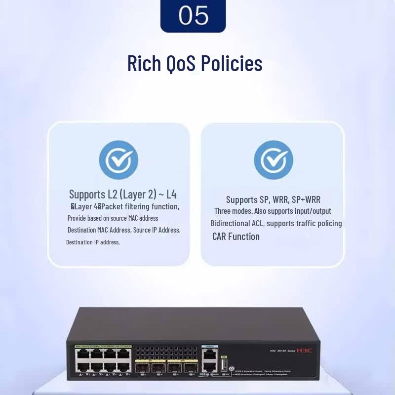 H3C S5135S-8FP4XS-EI-Q Gigabit POE Managed Switch