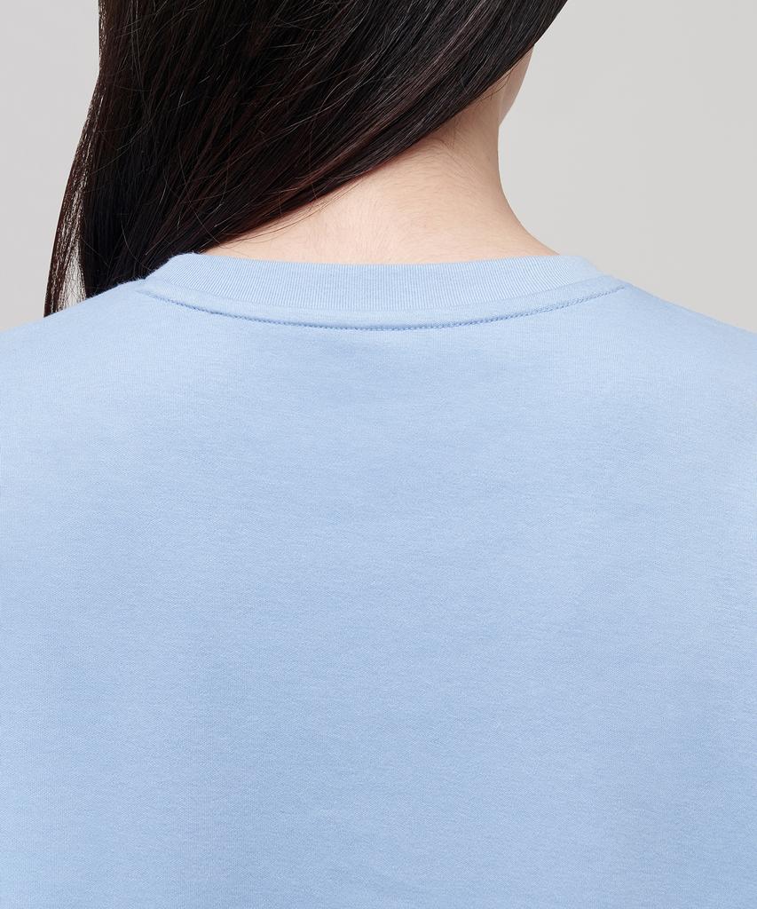 MUSINSA STANDARD WOMAN Women'S Relaxed Fit Crew Neck T-Shirt [Sky Blue]