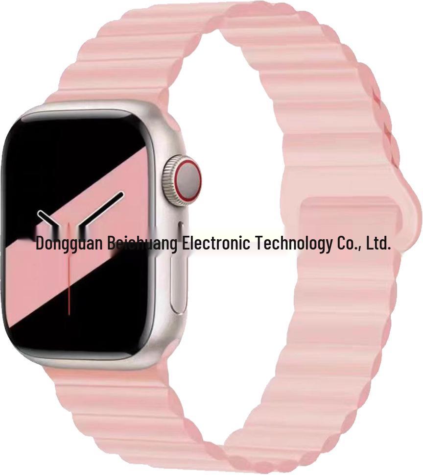 Two-Color Silicone Strap for Apple Watch 10/SE Creative S9